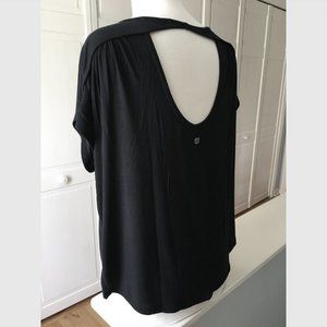 Prana Keyhole-Back Rowena Top in Black